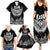 Custom New Zealand Rugby Family Matching Summer Maxi Dress and Hawaiian Shirt NZ Opango Forever Silver Fern Heart LT01 - Polynesian Pride