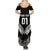 Custom New Zealand Rugby Family Matching Summer Maxi Dress and Hawaiian Shirt NZ Opango Forever Silver Fern Heart LT01 - Polynesian Pride