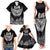 Custom New Zealand Rugby Family Matching Tank Maxi Dress and Hawaiian Shirt NZ Opango Forever Silver Fern Heart LT01 - Polynesian Pride