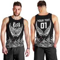 Custom New Zealand Rugby Men Tank Top NZ Opango Forever Silver Fern Heart LT01 - Polynesian Pride