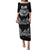 Custom New Zealand Rugby Puletasi NZ Opango Forever Silver Fern Heart LT01 Long Dress Black - Polynesian Pride