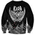 Custom New Zealand Rugby Sweatshirt NZ Opango Forever Silver Fern Heart LT01 Unisex Black - Polynesian Pride