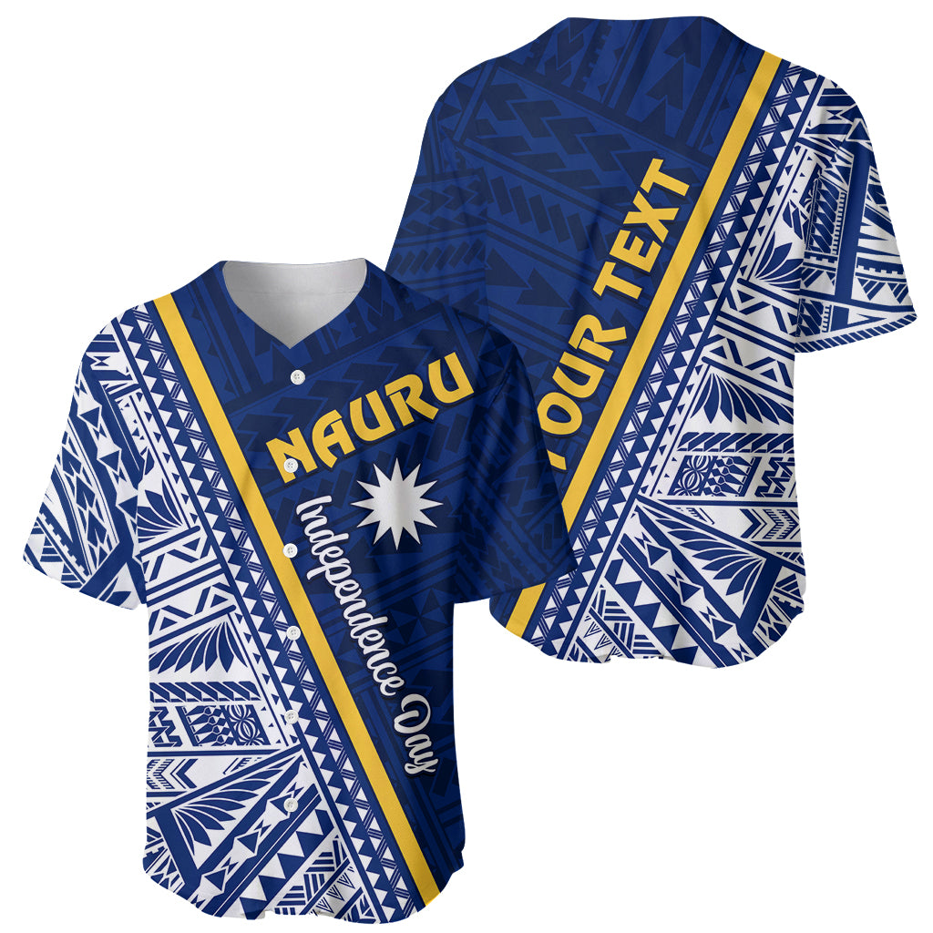 Nauru Independence Day Baseball Jersey Repubrikin Naoero Gods Will First LT01 - Polynesian Pride