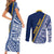 Nauru Independence Day Couples Matching Short Sleeve Bodycon Dress and Long Sleeve Button Shirt Repubrikin Naoero Gods Will First LT01 - Polynesian Pride