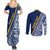 Nauru Independence Day Couples Matching Summer Maxi Dress and Long Sleeve Button Shirt Repubrikin Naoero Gods Will First LT01 - Polynesian Pride