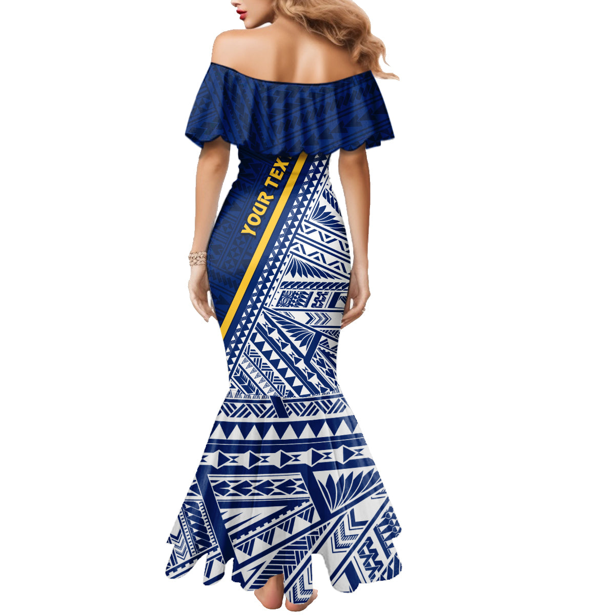 Nauru Independence Day Family Matching Mermaid Dress and Hawaiian Shirt Repubrikin Naoero Gods Will First LT01 - Polynesian Pride