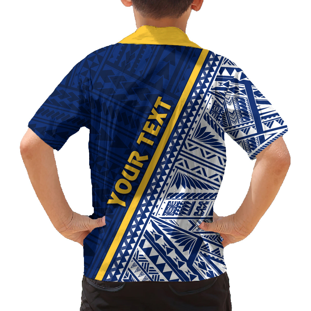 Nauru Independence Day Family Matching Off Shoulder Maxi Dress and Hawaiian Shirt Repubrikin Naoero Gods Will First LT01 - Polynesian Pride