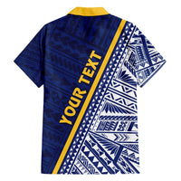 Nauru Independence Day Family Matching Off Shoulder Short Dress and Hawaiian Shirt Repubrikin Naoero Gods Will First LT01 - Polynesian Pride