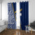 Nauru Independence Day Window Curtain Repubrikin Naoero Gods Will First LT01 With Grommets Blue - Polynesian Pride