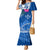 Kosrae Constitution Day Mermaid Dress Kusaie Special Style LT01 Women Blue - Polynesian Pride