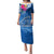 Kosrae Constitution Day Puletasi Kusaie Special Style LT01 Long Dress Blue - Polynesian Pride