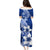 Hafa Adai Guam Family Matching Puletasi Dress and Hawaiian Shirt Polynesian Floral Blue Pattern LT01 - Polynesian Pride