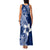 Hafa Adai Guam Family Matching Tank Maxi Dress and Hawaiian Shirt Polynesian Floral Blue Pattern LT01 - Polynesian Pride