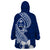 Hafa Adai Guam Wearable Blanket Hoodie Polynesian Floral Blue Pattern LT01 - Polynesian Pride