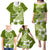 Hafa Adai Guam Family Matching Puletasi Dress and Hawaiian Shirt Polynesian Olive Green Blue Pattern LT01 - Polynesian Pride