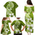 Hafa Adai Guam Family Matching Puletasi Dress and Hawaiian Shirt Polynesian Olive Green Blue Pattern LT01 - Polynesian Pride