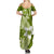 Hafa Adai Guam Family Matching Summer Maxi Dress and Hawaiian Shirt Polynesian Olive Green Blue Pattern LT01 - Polynesian Pride