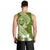 Hafa Adai Guam Men Tank Top Polynesian Olive Green Blue Pattern LT01 - Polynesian Pride