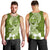 Hafa Adai Guam Men Tank Top Polynesian Olive Green Blue Pattern LT01 - Polynesian Pride