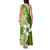 Hafa Adai Guam Tank Maxi Dress Polynesian Olive Green Blue Pattern LT01 - Polynesian Pride