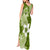 Hafa Adai Guam Tank Maxi Dress Polynesian Olive Green Blue Pattern LT01 - Polynesian Pride