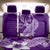 Hafa Adai Guam Back Car Seat Cover Polynesian Floral Purple Pattern LT01