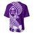 Hafa Adai Guam Baseball Jersey Polynesian Floral Purple Pattern LT01 - Polynesian Pride