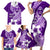 Hafa Adai Guam Family Matching Short Sleeve Bodycon Dress and Hawaiian Shirt Polynesian Floral Purple Pattern LT01 - Polynesian Pride