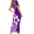 Hafa Adai Guam Family Matching Short Sleeve Bodycon Dress and Hawaiian Shirt Polynesian Floral Purple Pattern LT01 - Polynesian Pride