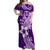 Hafa Adai Guam Off Shoulder Maxi Dress Polynesian Floral Purple Pattern LT01 Women Purple - Polynesian Pride