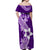 Hafa Adai Guam Off Shoulder Maxi Dress Polynesian Floral Purple Pattern LT01 - Polynesian Pride