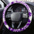 Hafa Adai Guam Steering Wheel Cover Polynesian Floral Purple Pattern LT01 - Polynesian Pride