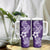 Hafa Adai Guam Tumbler With Handle Polynesian Floral Purple Pattern