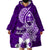 Hafa Adai Guam Wearable Blanket Hoodie Polynesian Floral Purple Pattern LT01 - Polynesian Pride