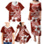 Hafa Adai Guam Family Matching Puletasi Dress and Hawaiian Shirt Polynesian Floral Red Pattern LT01 - Polynesian Pride