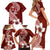 Hafa Adai Guam Family Matching Short Sleeve Bodycon Dress and Hawaiian Shirt Polynesian Floral Red Pattern LT01 - Polynesian Pride