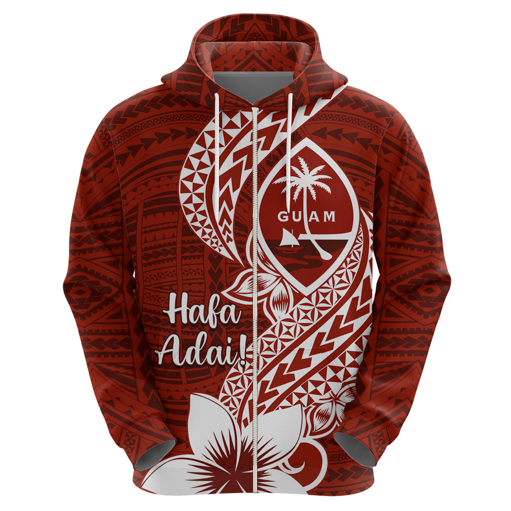 Hafa Adai Guam Hoodie Polynesian Floral Red Pattern LT01 - Polynesian Pride