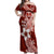 Hafa Adai Guam Off Shoulder Maxi Dress Polynesian Floral Red Pattern LT01 Women Red - Polynesian Pride