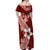 Hafa Adai Guam Off Shoulder Maxi Dress Polynesian Floral Red Pattern LT01 - Polynesian Pride