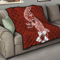 Hafa Adai Guam Quilt Polynesian Floral Red Pattern LT01 - Polynesian Pride