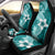 Hafa Adai Guam Car Seat Cover Polynesian Floral Teal Pattern LT01 - Polynesian Pride