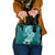 Hafa Adai Guam Shoulder Handbag Polynesian Floral Teal Pattern LT01 One Size Teal - Polynesian Pride