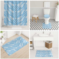 Baby Blue Mermaid Puakenikeni Maile Lei Bathroom Set LT01 - Polynesian Pride