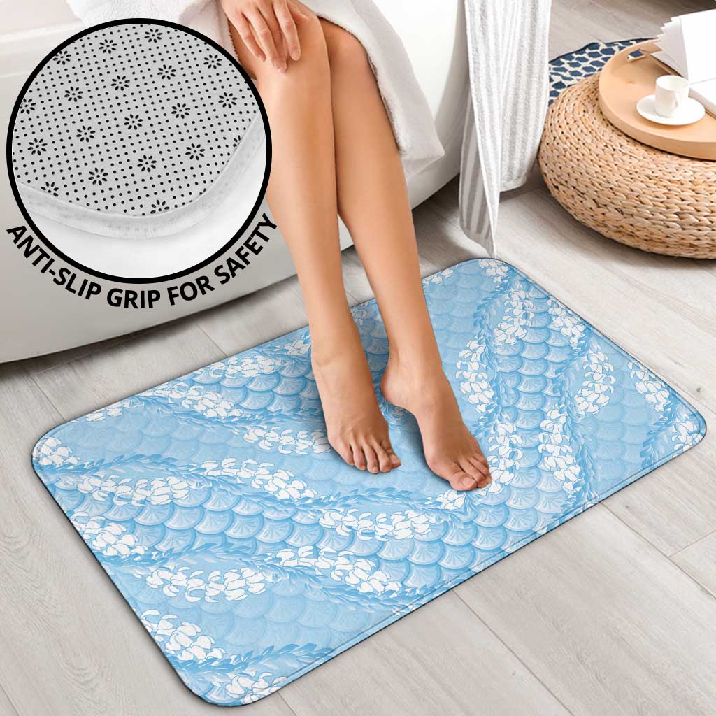 Baby Blue Mermaid Puakenikeni Maile Lei Bathroom Set LT01 - Polynesian Pride