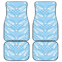 Baby Blue Mermaid Puakenikeni Maile Lei Car Mats LT01 - Polynesian Pride