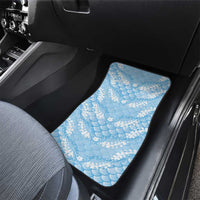 Baby Blue Mermaid Puakenikeni Maile Lei Car Mats LT01 - Polynesian Pride
