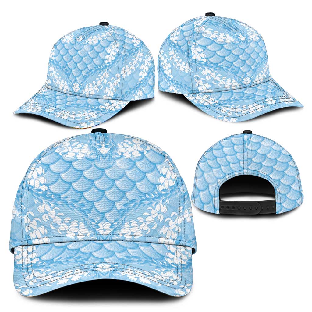 Baby Blue Mermaid Puakenikeni Maile Lei Classic Cap LT01 - Polynesian Pride