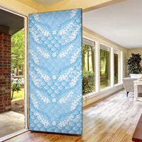 Baby Blue Mermaid Puakenikeni Maile Lei Door Cover LT01 - Polynesian Pride