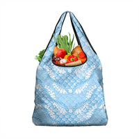 Baby Blue Mermaid Puakenikeni Maile Lei Grocery Bag LT01 1-pack One Size Blue - Polynesian Pride