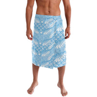Baby Blue Mermaid Puakenikeni Maile Lei Lavalava LT01 Blue - Polynesian Pride